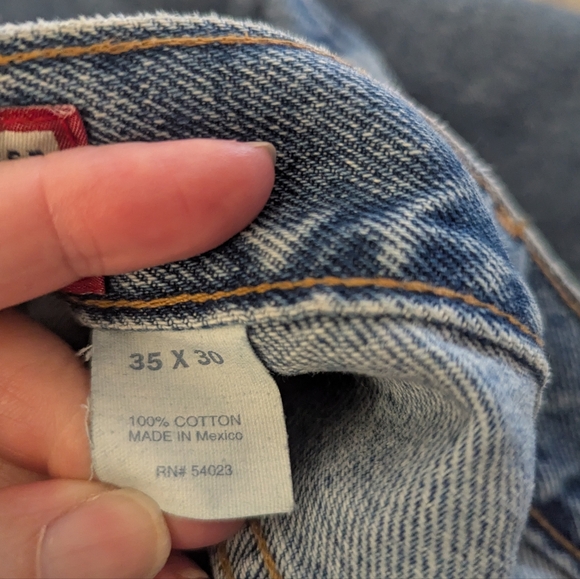 Y2K Old Navy Men's Straight Blue Jeans - Picture 7 of 8